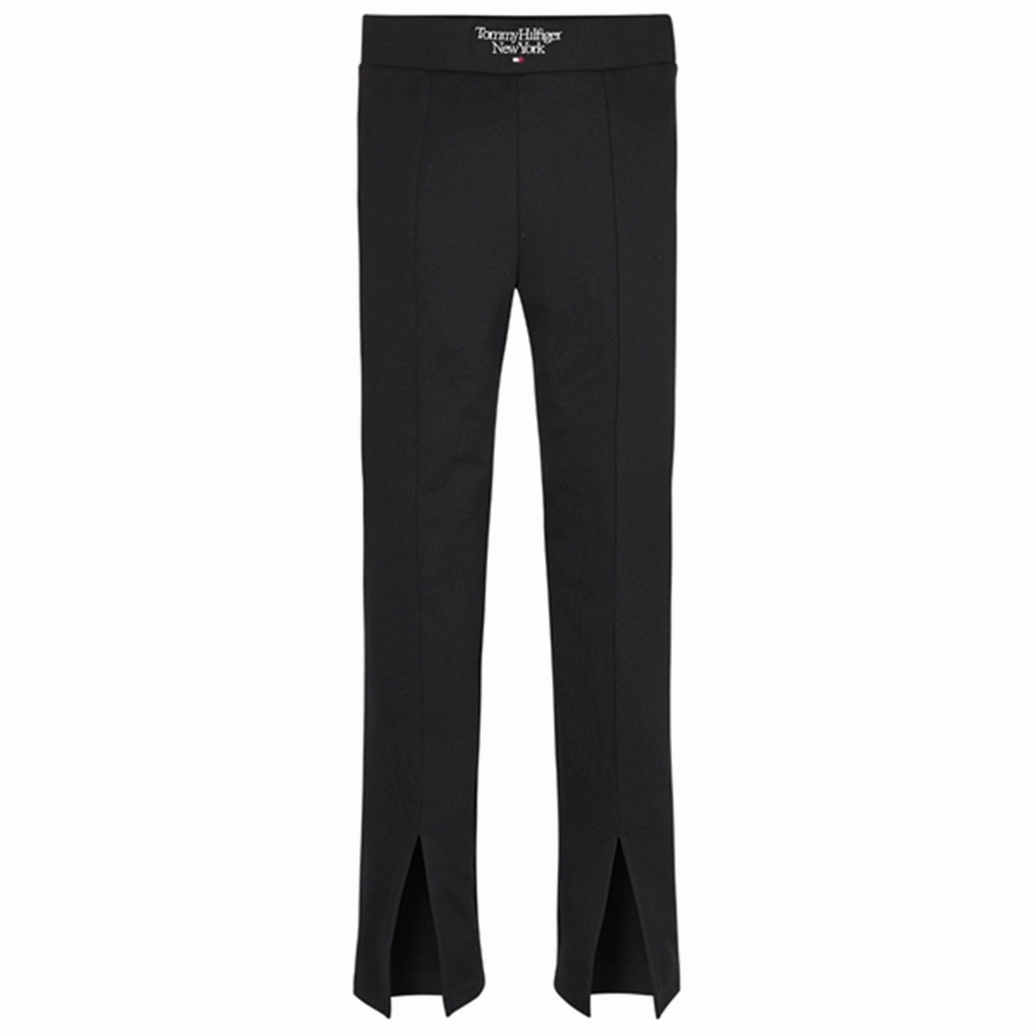 Easy Wear Casual Style Tommy Hilfiger Graphic Leggings Black