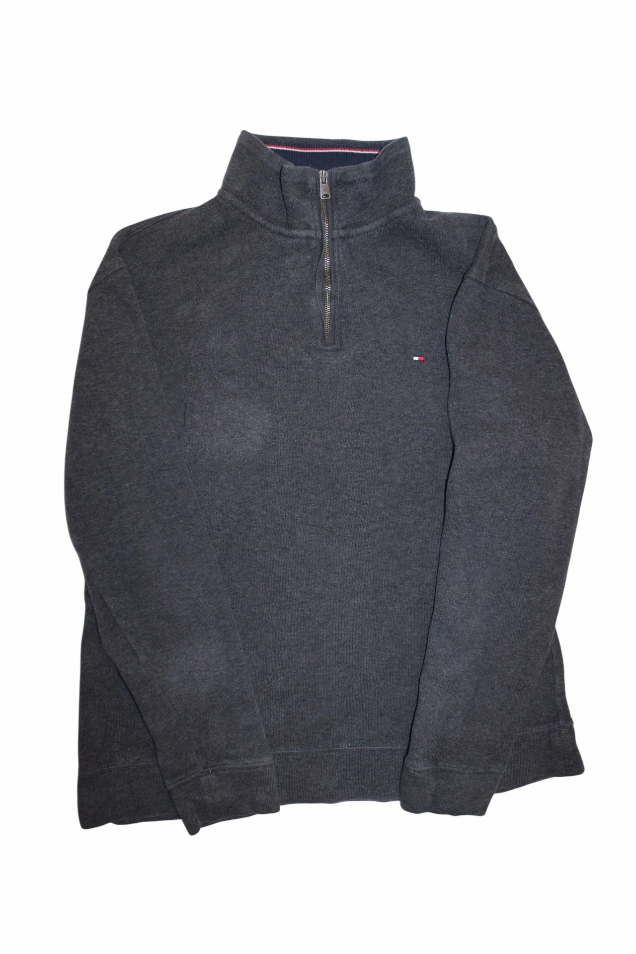 Work From Home Tommy Hilfiger Mens Black Quarter Zip (Size L)