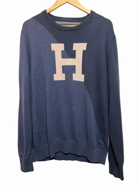 Tommy Hilfiger Mens Blue Sweater (Size XL) Reinforced Neckline ZeroWaste Manufacturing