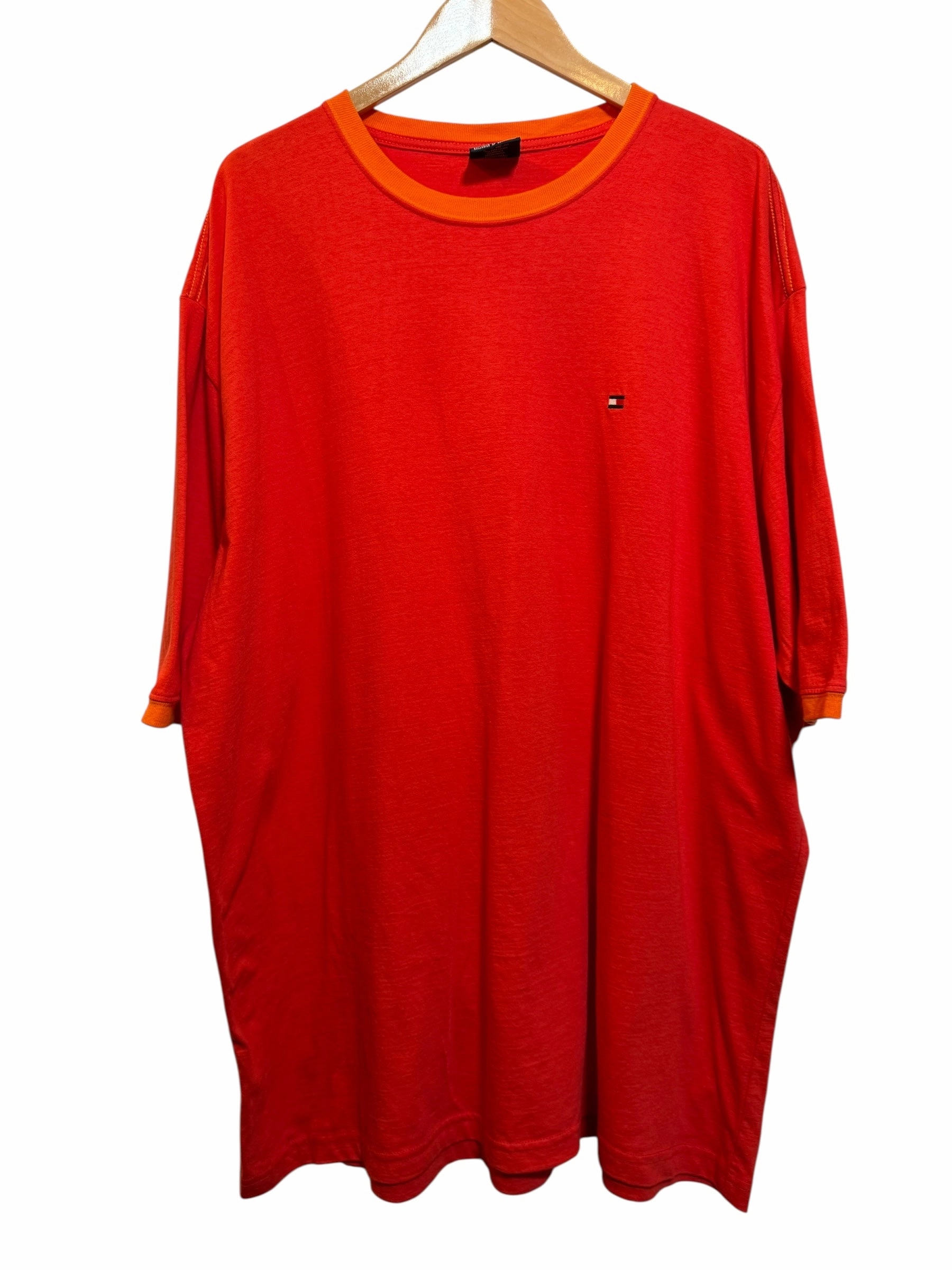 Tommy Hilfiger Red T Shirt (Size XXL) Chilly Comfort Wear Lace trim