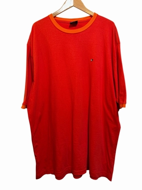 Tommy Hilfiger Red T Shirt (Size XXL) Chilly Comfort Wear Lace trim