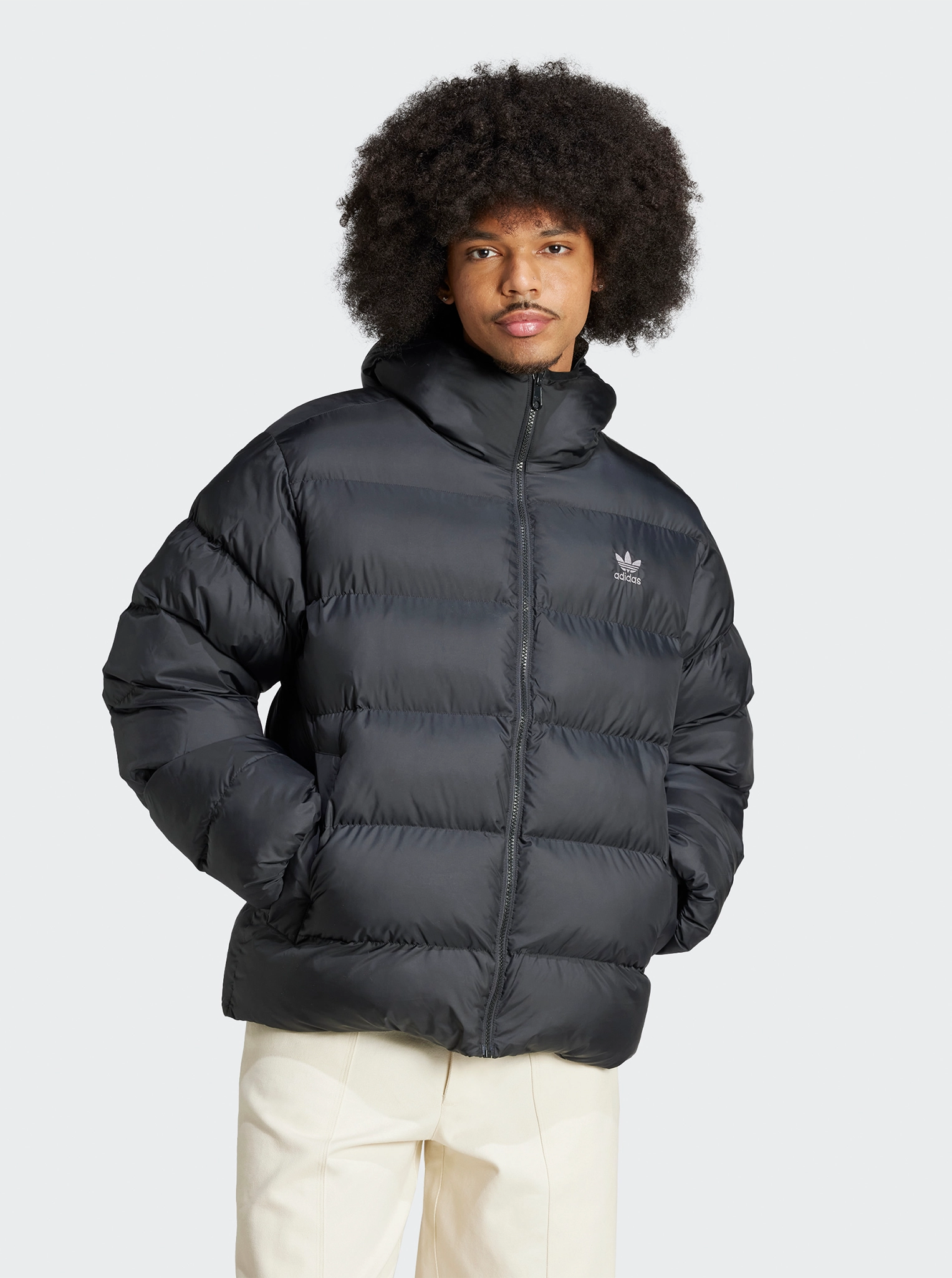 Tonal Hooded Puffer Jacket Alarm Music