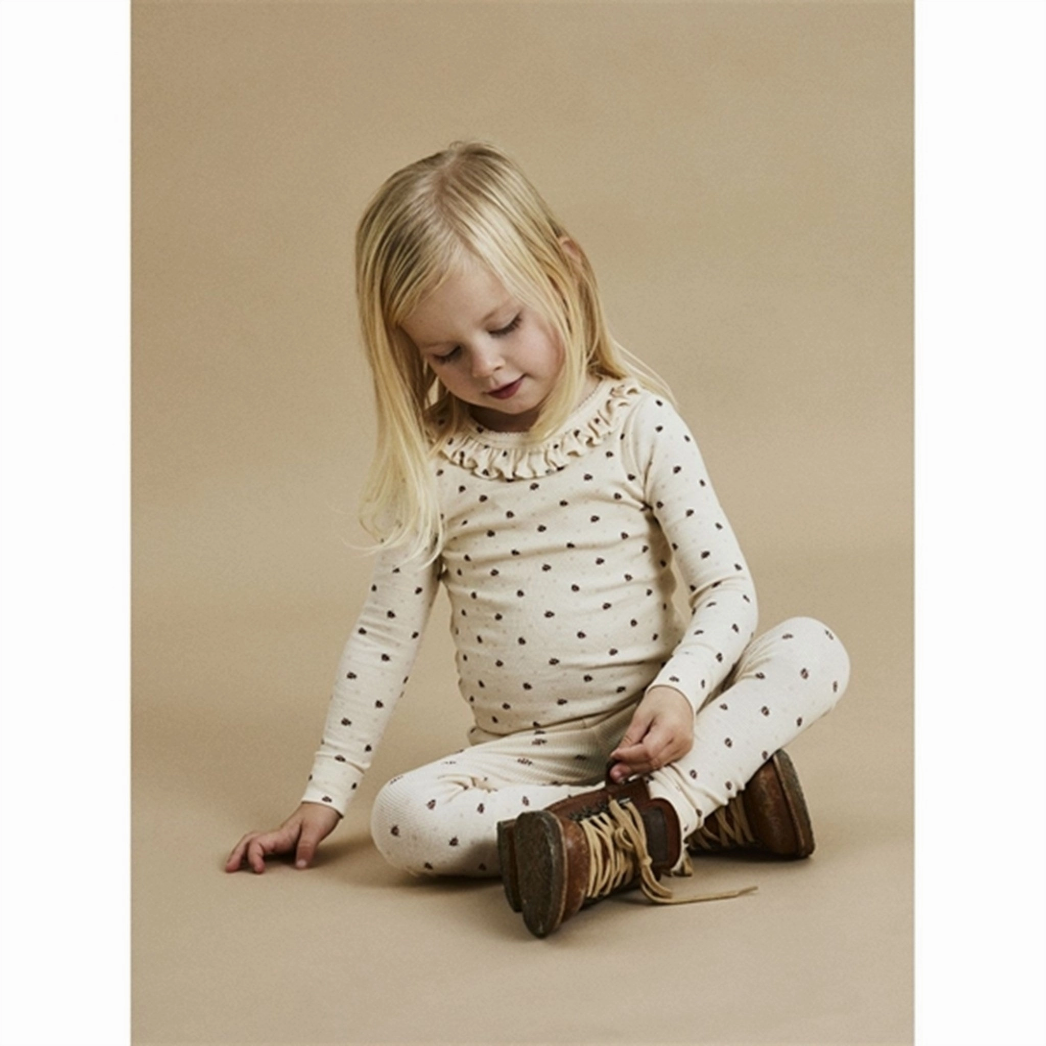 Casual Day Luxury Choice Lil'Atelier Whitecap Gray Ladybug Gago Kye Slim Leggings