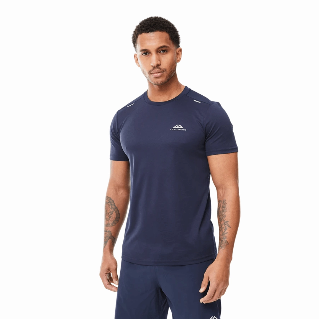 Trailberg Crest T-Shirt Men Evergreen Street Comfort