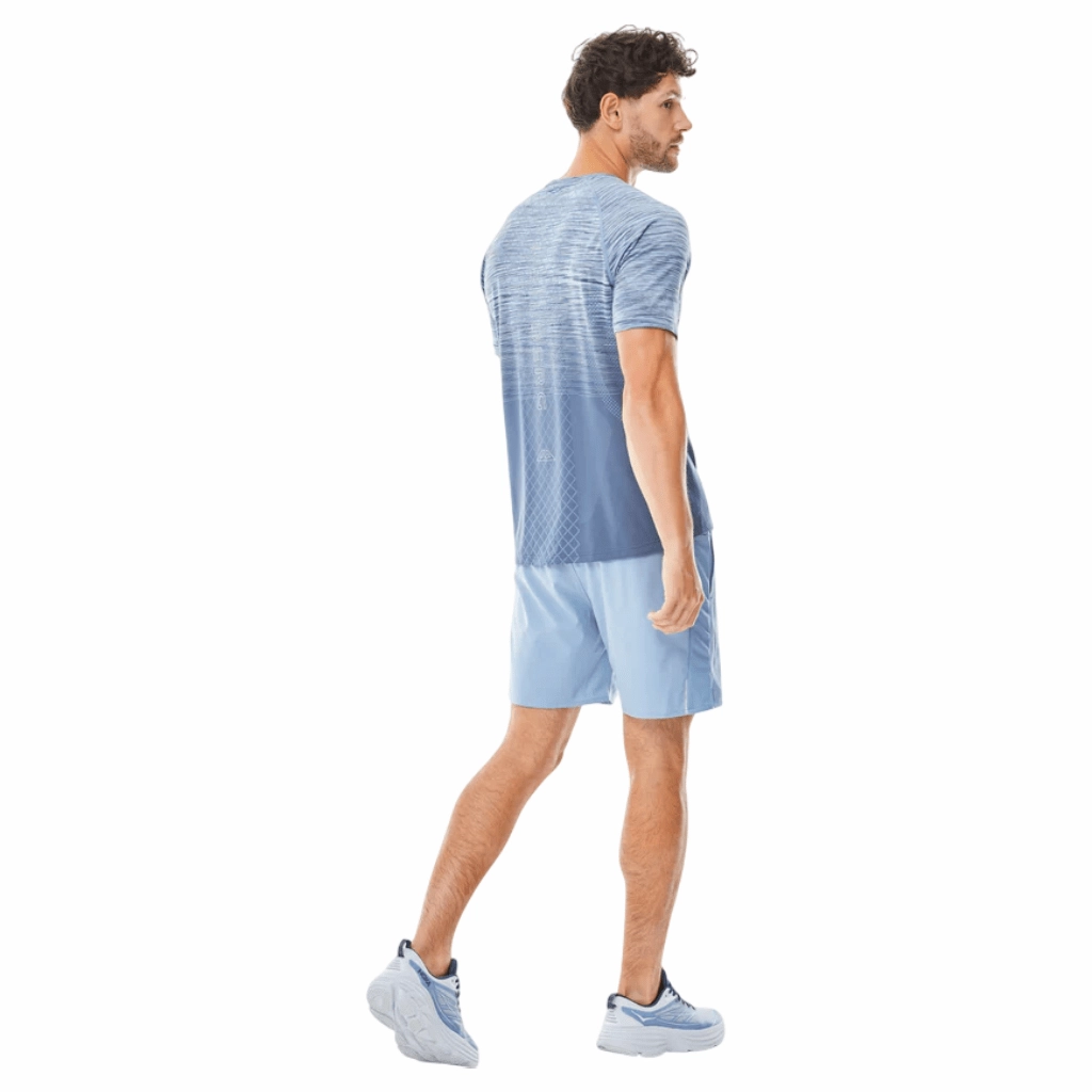 Trailberg Stride Seamless T-Shirt Men Flexible Collar Seasonal Casual