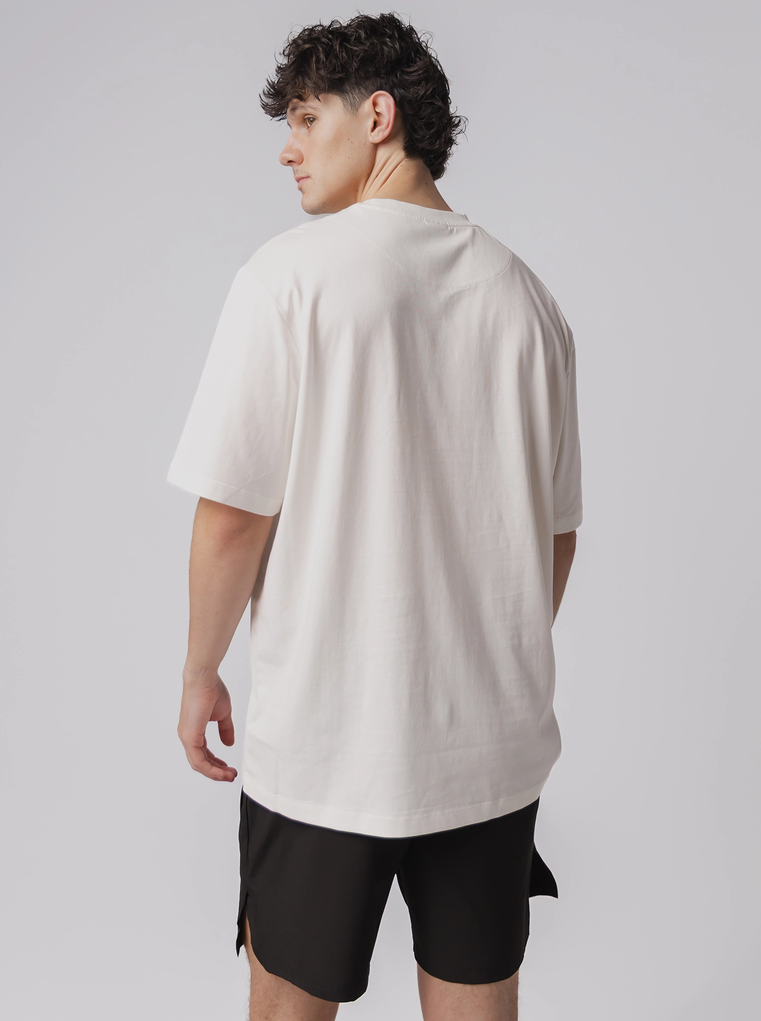 LayeredHemDetails Training Club Track Tee In White