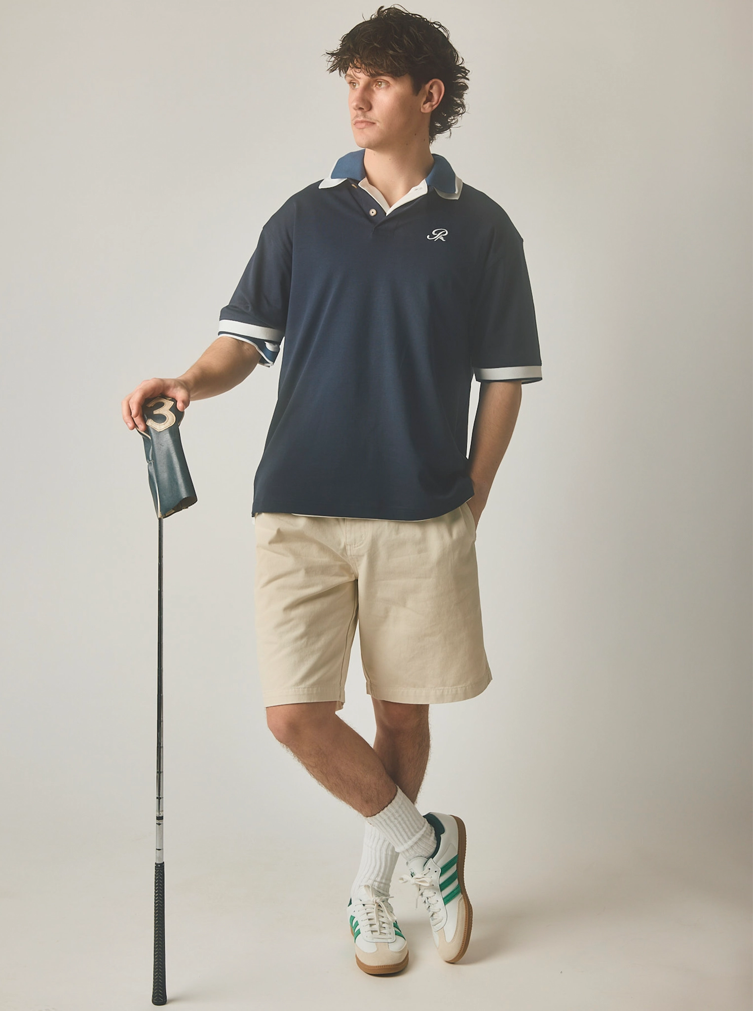 Polo Shirt in Navy Colorfast Dye Process