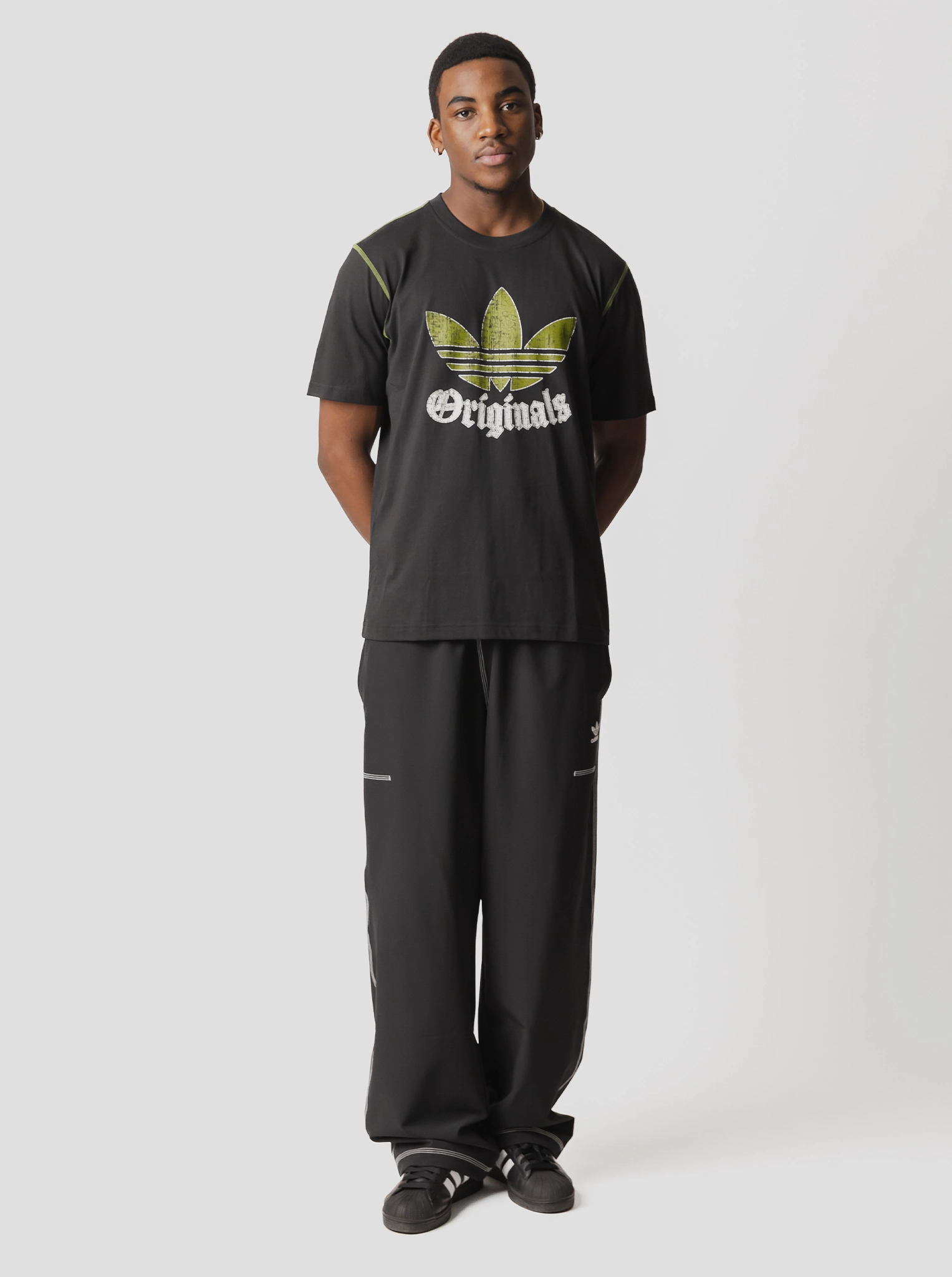 Trefoil Essentials Woven Cargo Trousers Reflective details