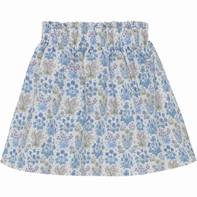 Graceful Look Huttelihut Soft Chambray Skirt In Liberty Fabric