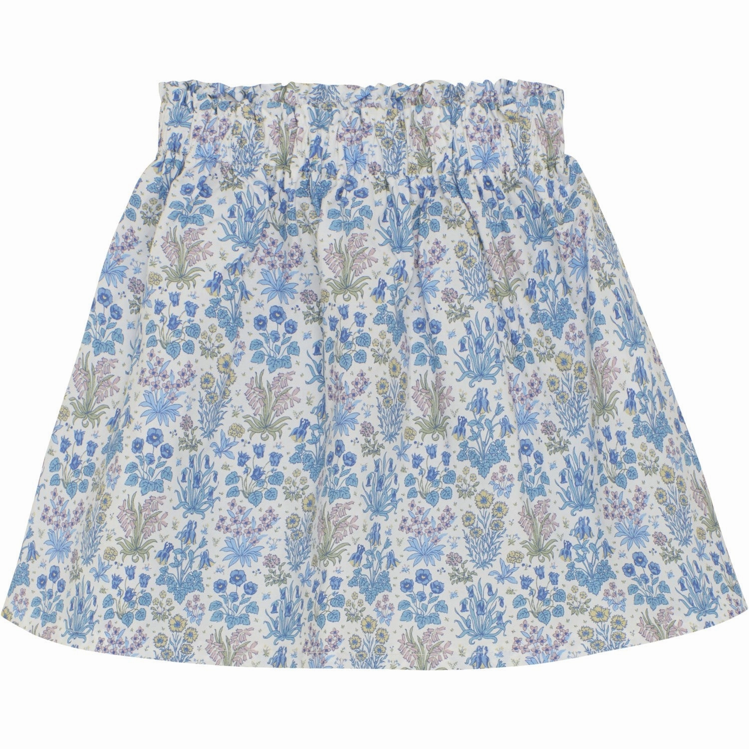Graceful Look Huttelihut Soft Chambray Skirt In Liberty Fabric