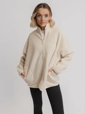 Oversized Fleece in Teddy Bonded Shoulder Guards Appointment