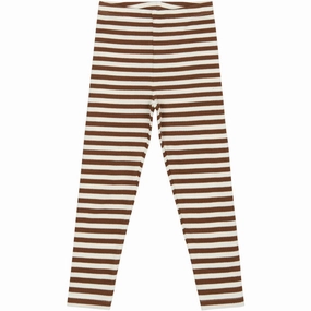 Petite Size Four Way Reflective details THE NEW Siblings Toffee Striped Fro Rib Leggings