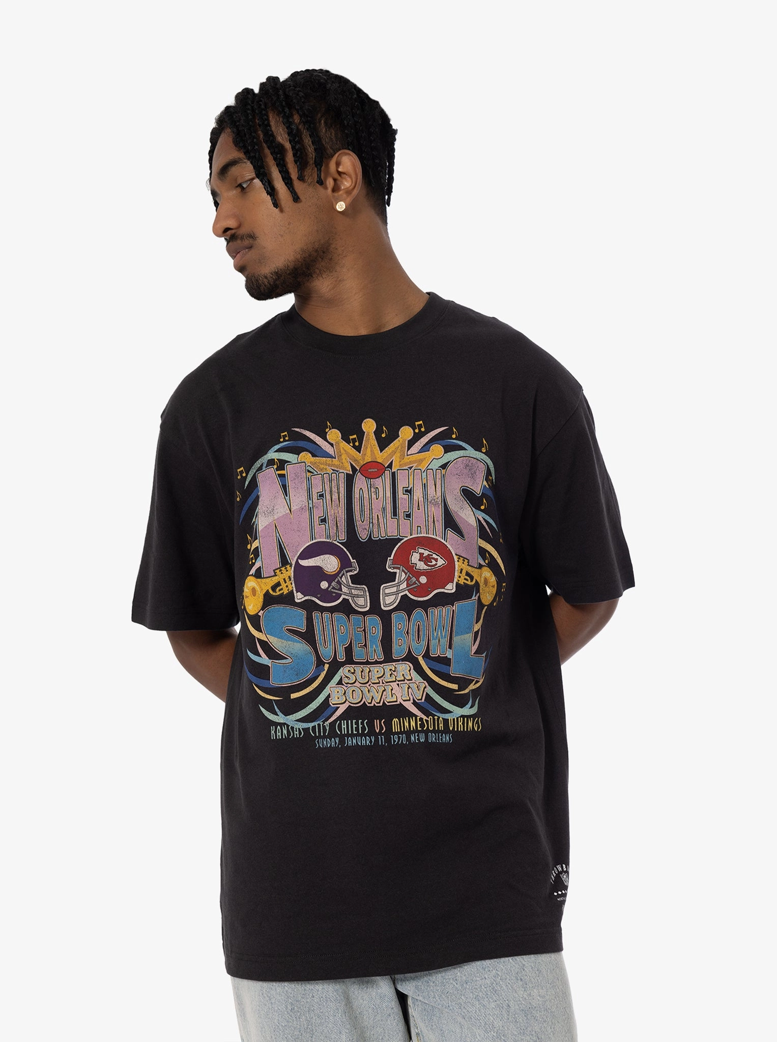 Lace trim Superbowl XIX Match Up Tee