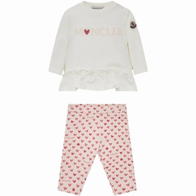 Moncler Open White Knitwear Clothing Ensemble Set tencel