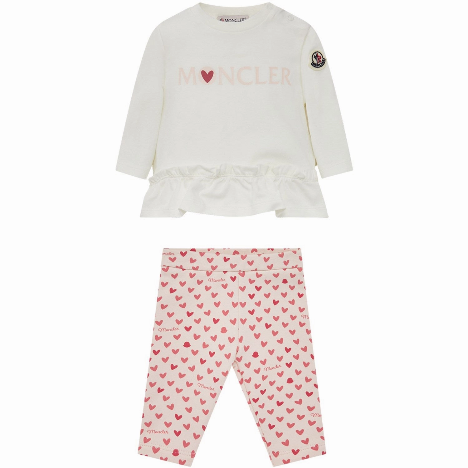 Moncler Open White Knitwear Clothing Ensemble Set tencel