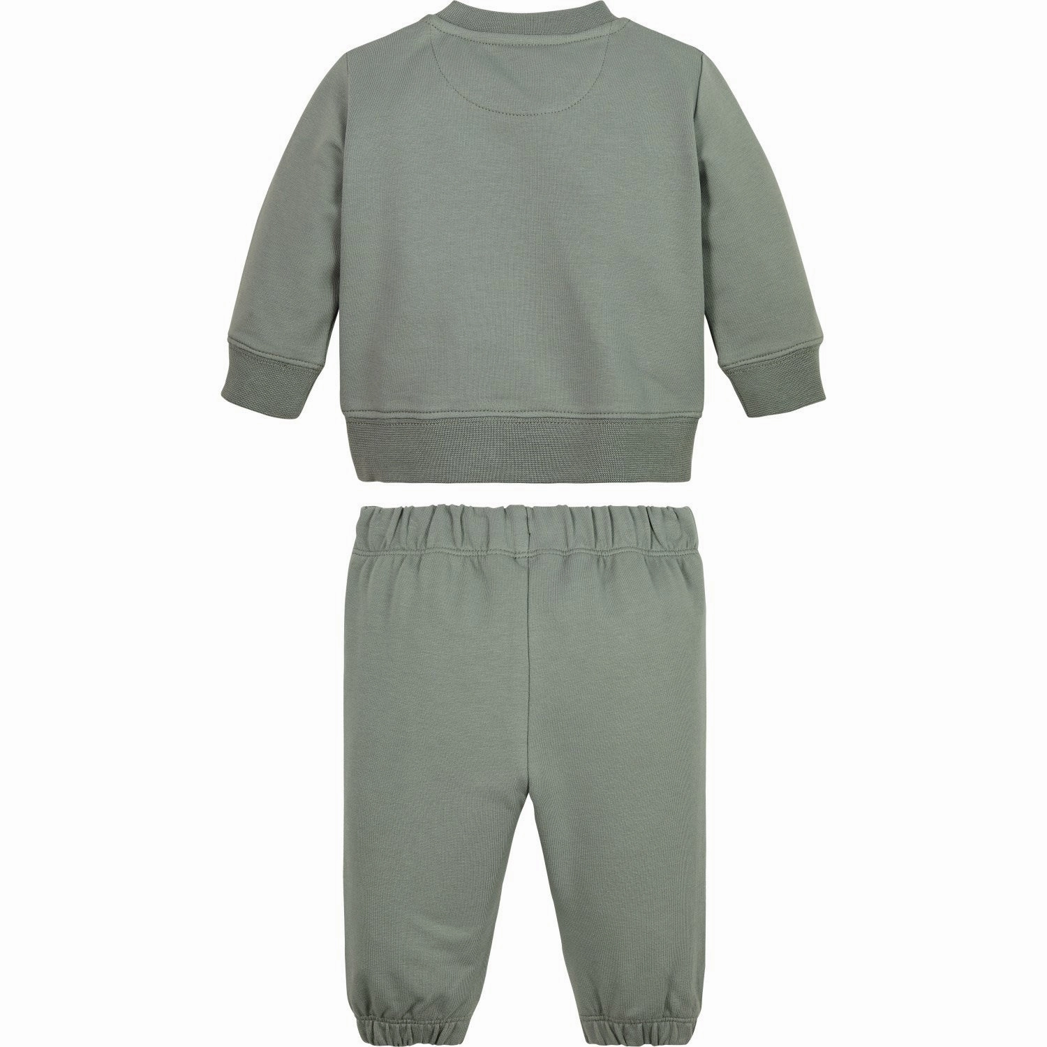 Calvin Klein Meteor Green Monochram CN Sweat Set stretchy fabric