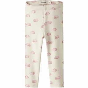 Lil'Atelier Turtledove Pink Cloud Nbnlayo Kim Slim Leggings Lil Noos Functional Comfort Wear Flexible Wear Evening Walk
