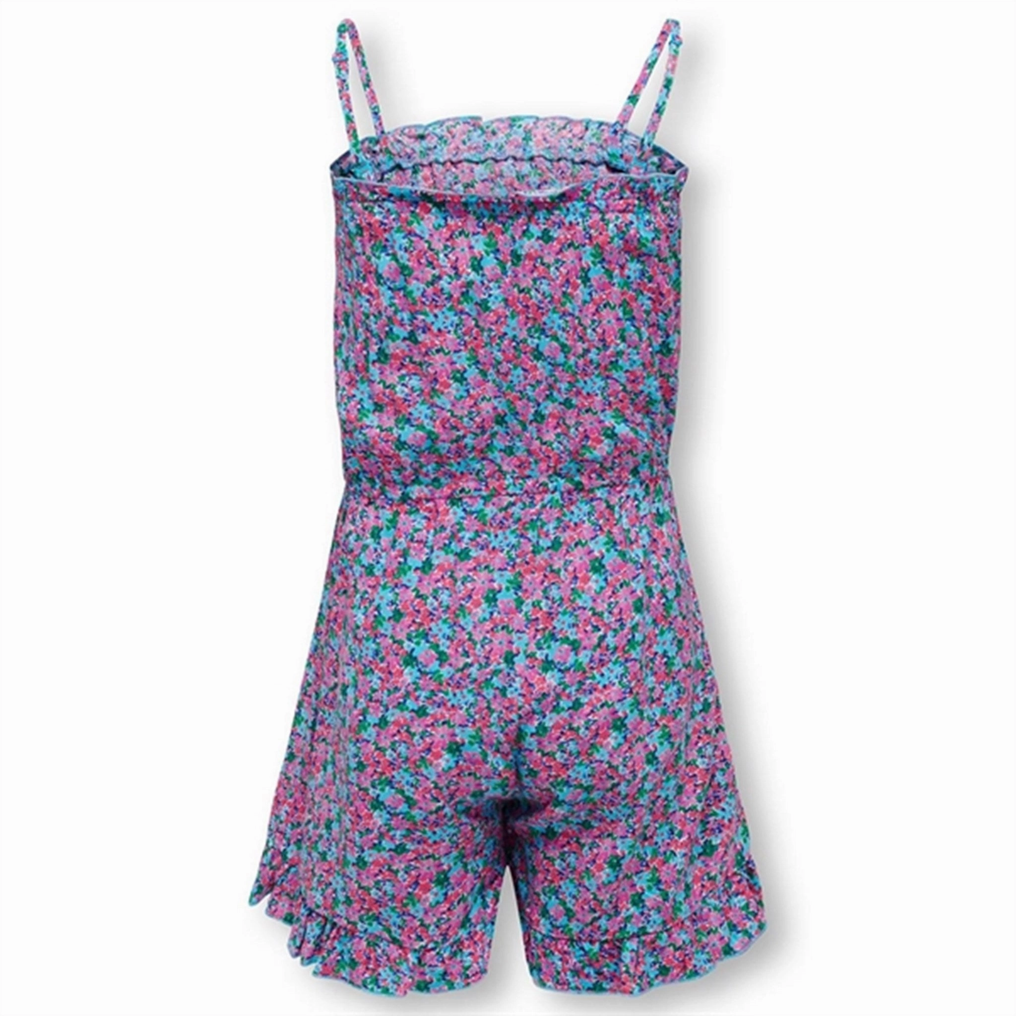 Kids ONLY Cyan Blue Nova Life Strap Meg Playsuit AOP Home Friends Dance Yoga