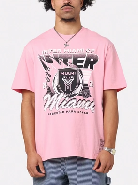 Inter Miami CF Flaming Ball T-Shirt color blocking Urban Smart