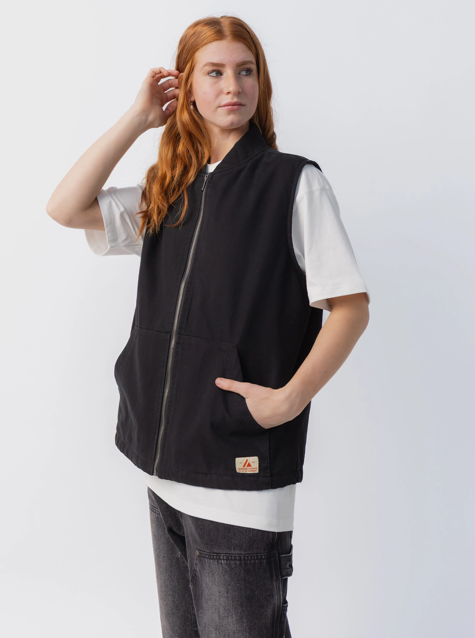 Passion Ribbed Cuffs Carpenter Vest