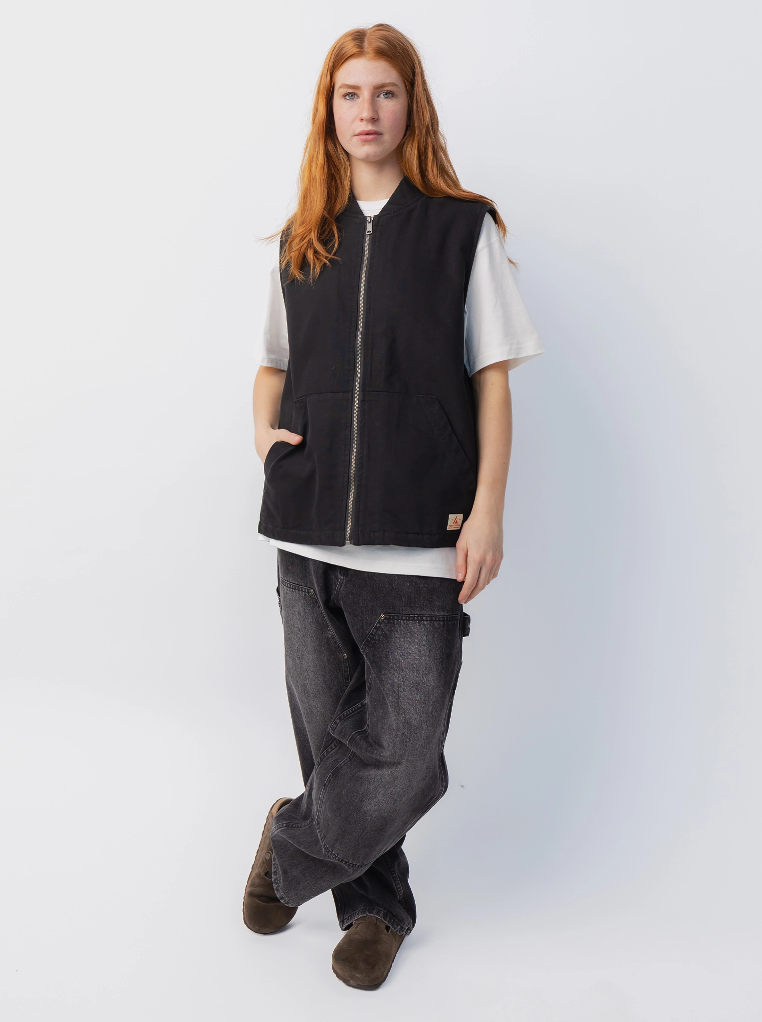 Carpenter Vest Removable Inner Layer Wind Barrier