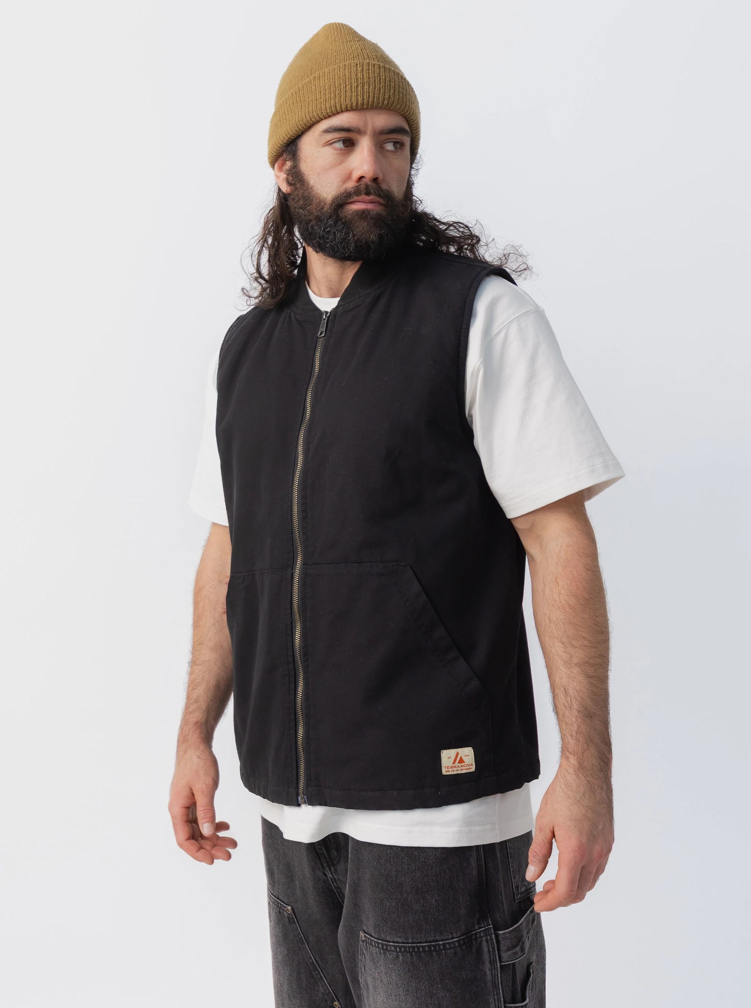 Loose Fit Ergonomic Stitching Carpenter Vest