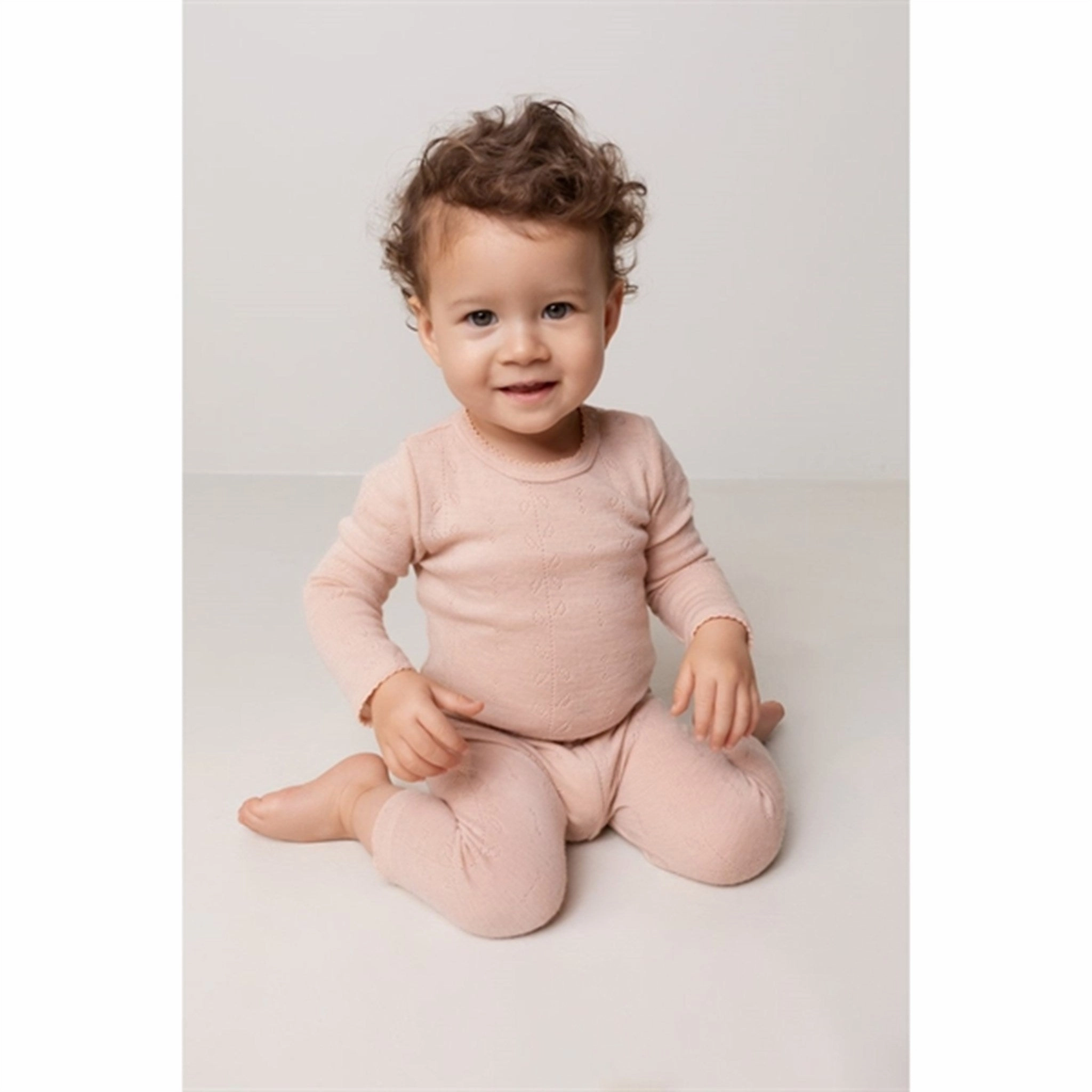 Soft Waistband Outdoor Comfort MarMar Wool Pointelle Sheer Rose Leg Leggings