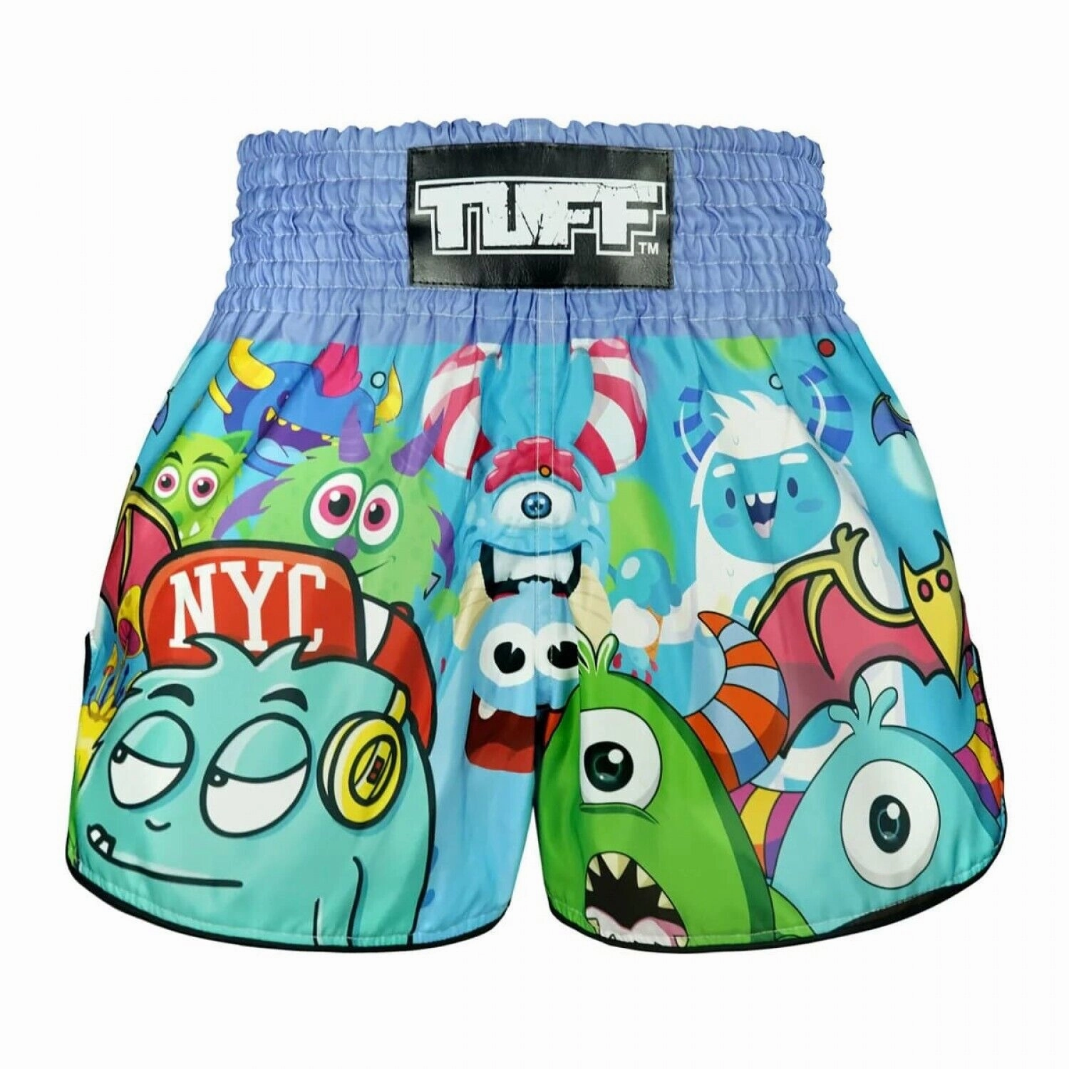 TUFF Kids Muay Thai Shorts Party Monster RMS104 t shirt Convertible Length
