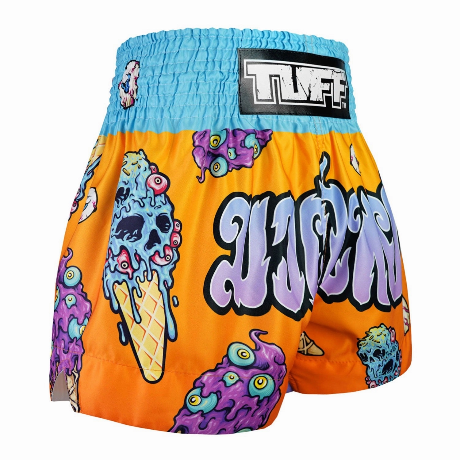 Striped Pattern TUFF Muay Thai Shorts Eye Scream MS681