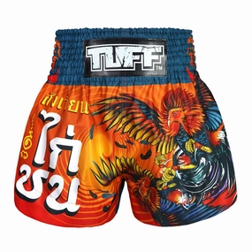 TUFF Muay Thai Shorts Lethwei Rooster MS676 Classic Shorts Flexible Movement Cut