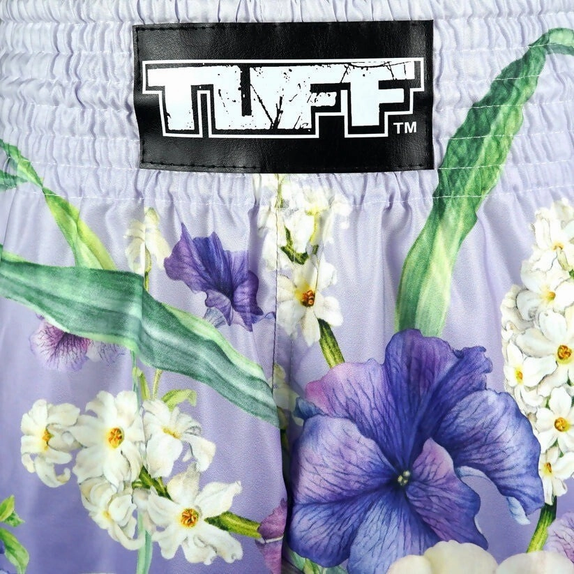 TUFF Muay Thai Shorts Purple AnChan RMS124 Odor Control Technology Warm Season