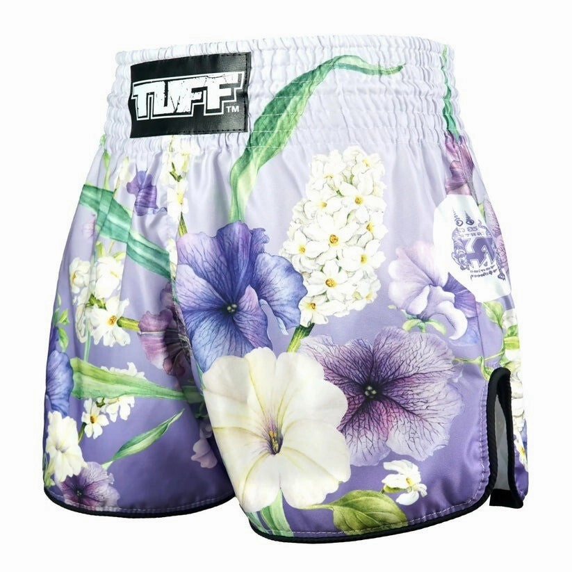 TUFF Muay Thai Shorts Purple AnChan RMS124 Athletic Comfort