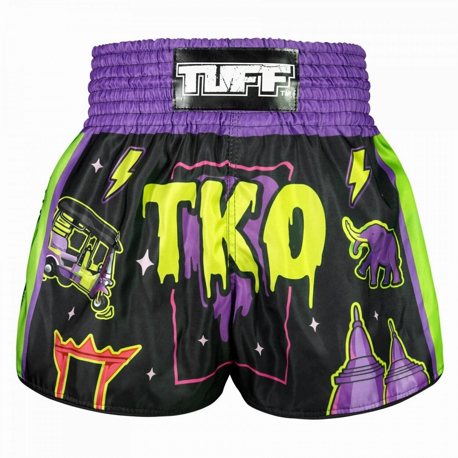 Zipper pockets Hot Weather TUFF Muay Thai Shorts TKO Night RMS118