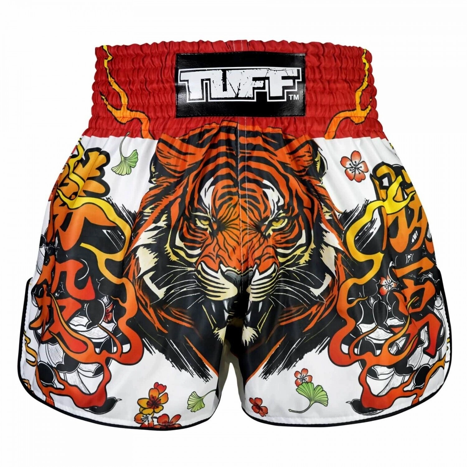 TUFF Muay Thai Shorts Tora Chikara Power of Tiger RMS110 FoldableDesign Hypoallergenic fabric