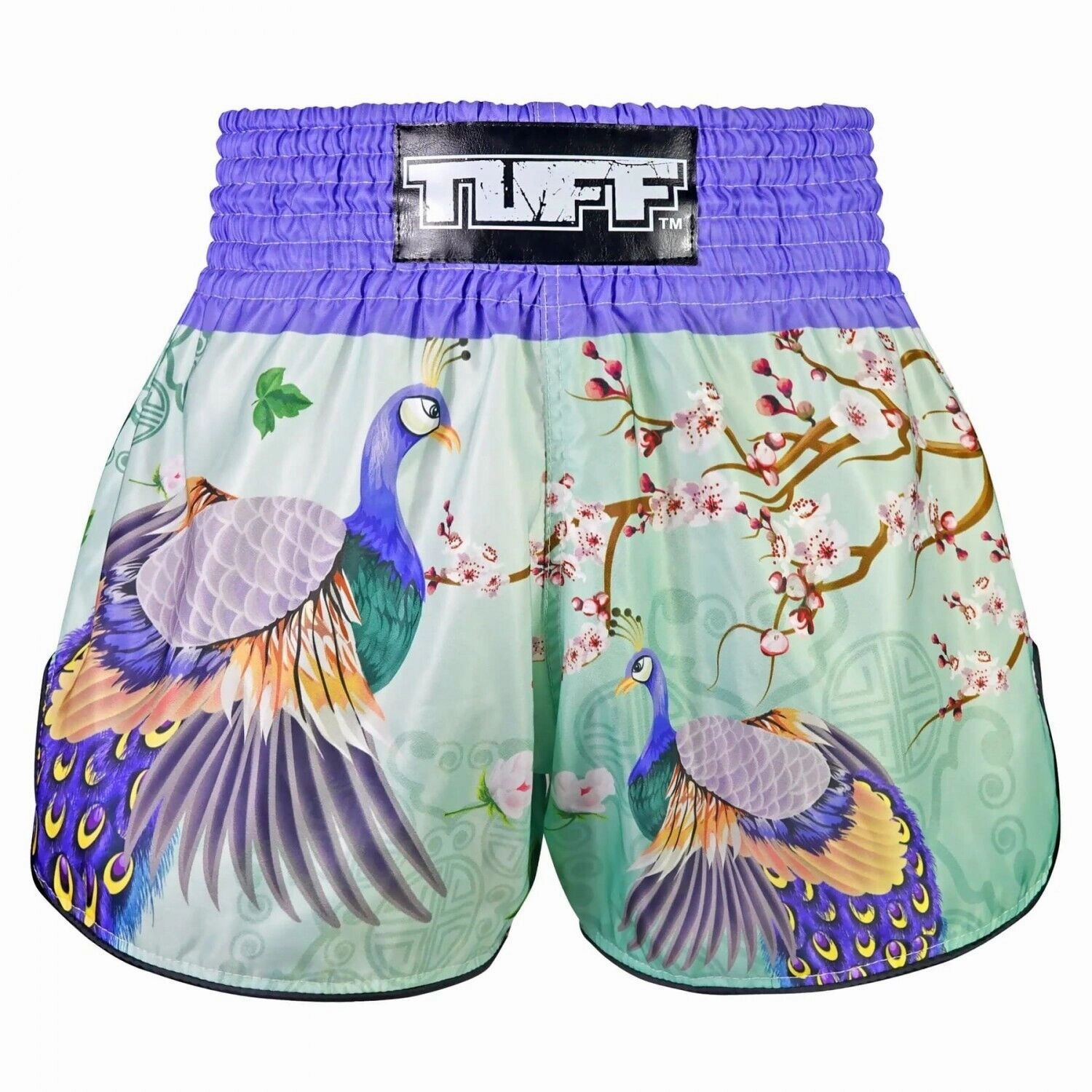 khaki shorts Underwear TUFF Muay Thai Shorts Yugana Kujaku The Elegance Peacock RMS112