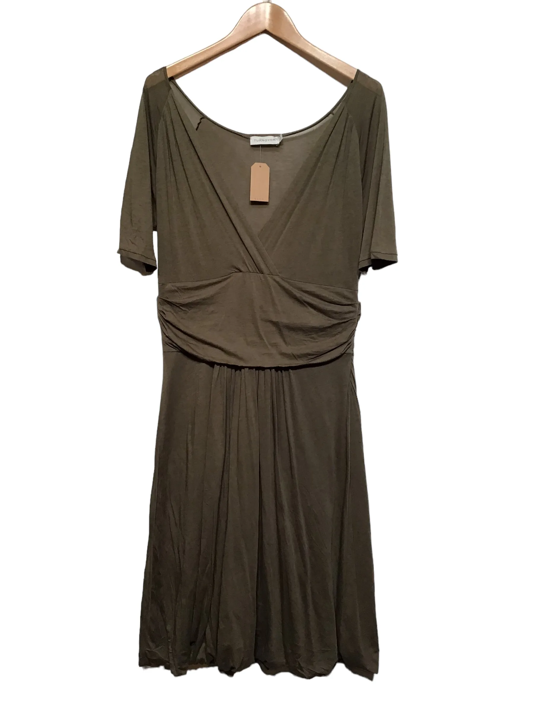 Turnover Khaki Dress (Size XL) Urban Classic Timeless Layering