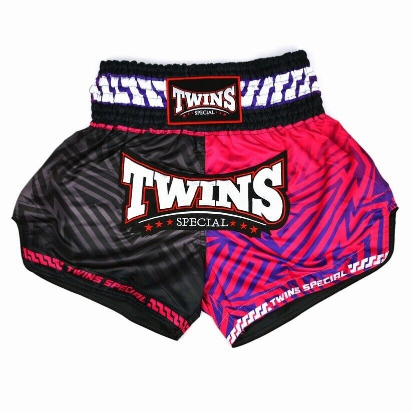 Twins MAZE Muay Thai Shorts Black Kickboxing MMA Anti Snag Fabric