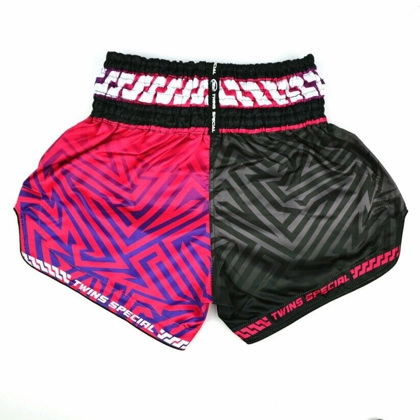 Twins MAZE Muay Thai Shorts Black Kickboxing MMA Eco Friendly Fabric Water Repellent Finish