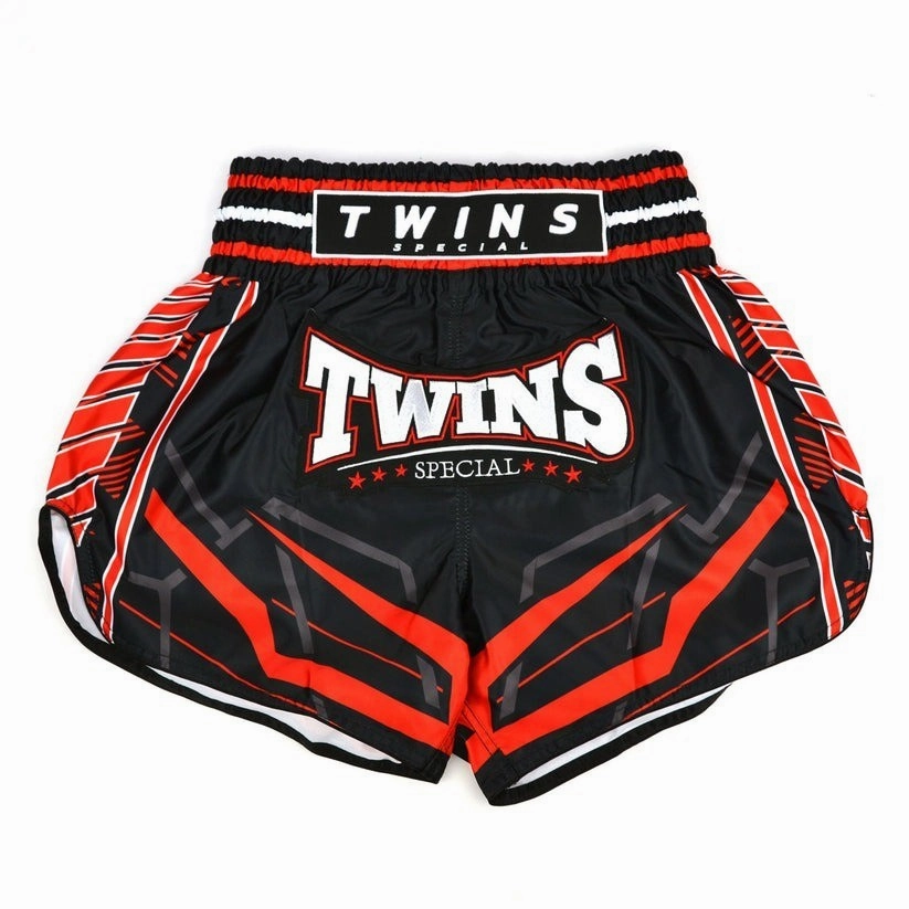 Twins Special RACING Muay Thai Shorts Black Kickboxing MMA Office Wear HighBackRise