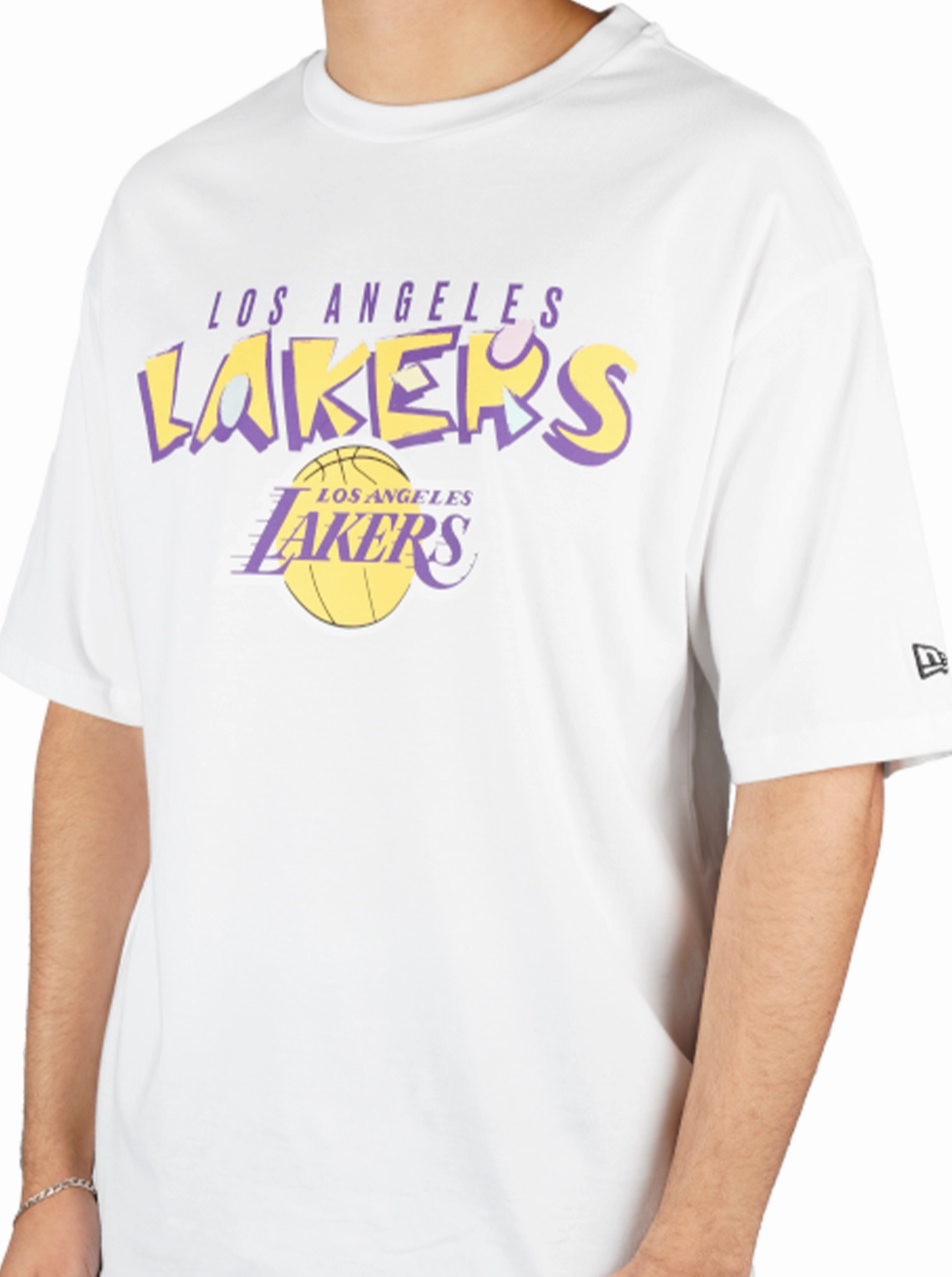 Soft Layering anti static coating Los Angeles Lakers NBA Oversized T-Shirt