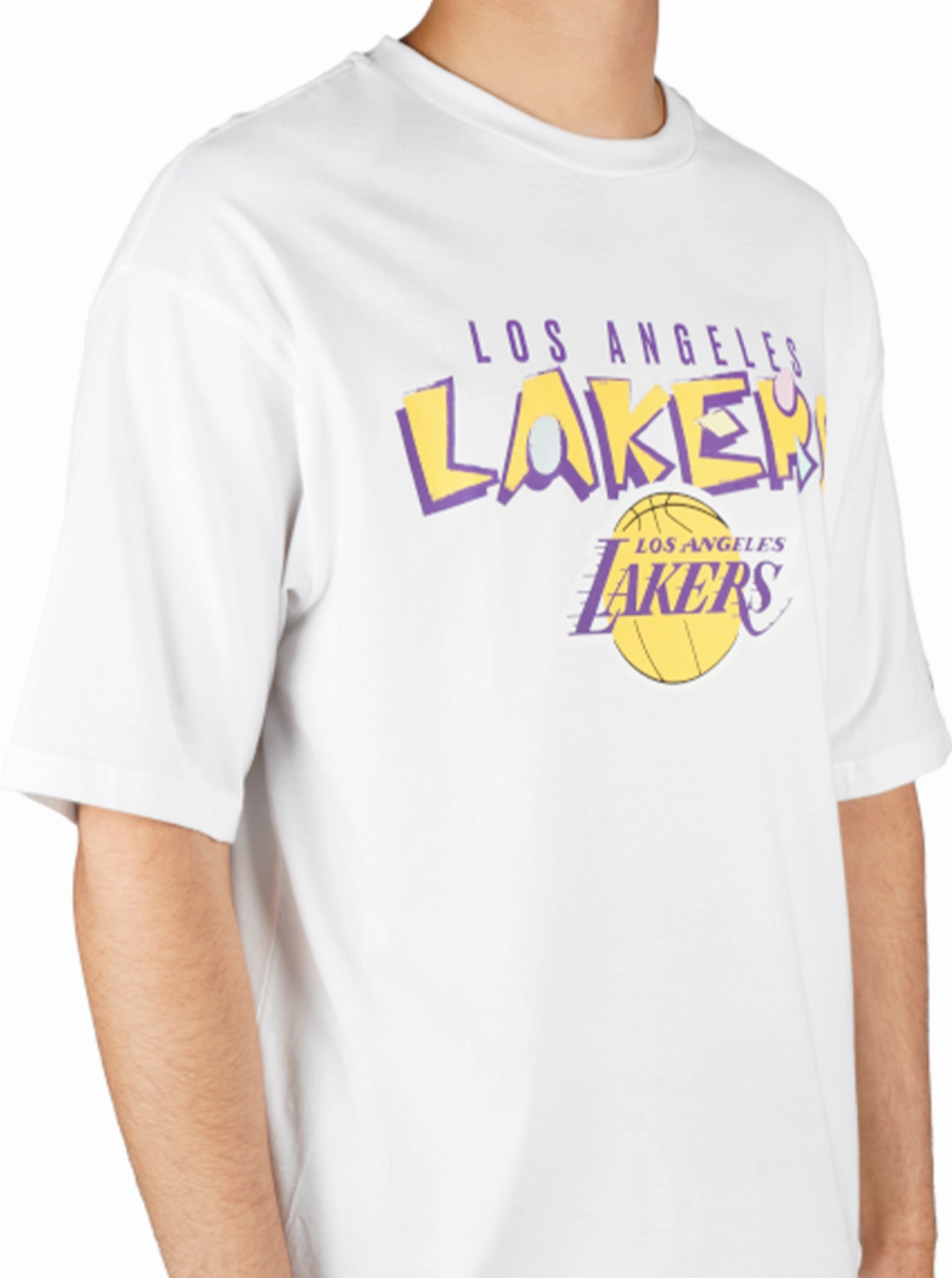 Los Angeles Lakers NBA Oversized T-Shirt Indoor Event yoga clothing