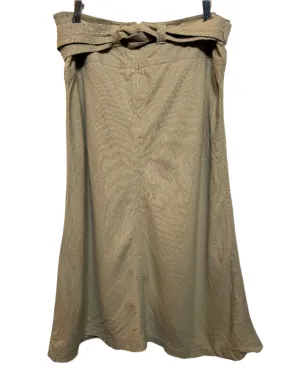 Women's Tan Skirt (Size XL) Faux Leather