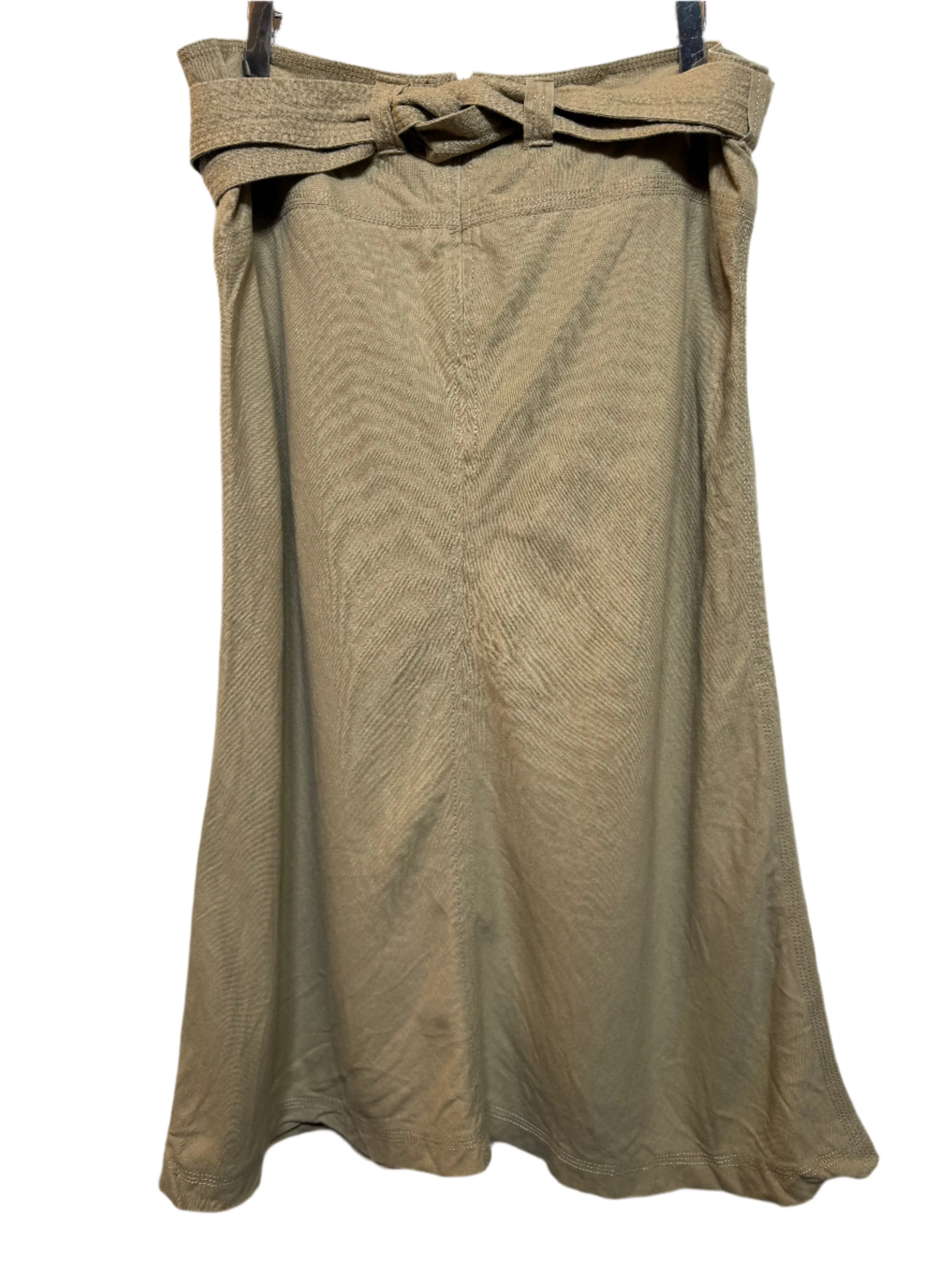 Women's Tan Skirt (Size XL) Faux Leather