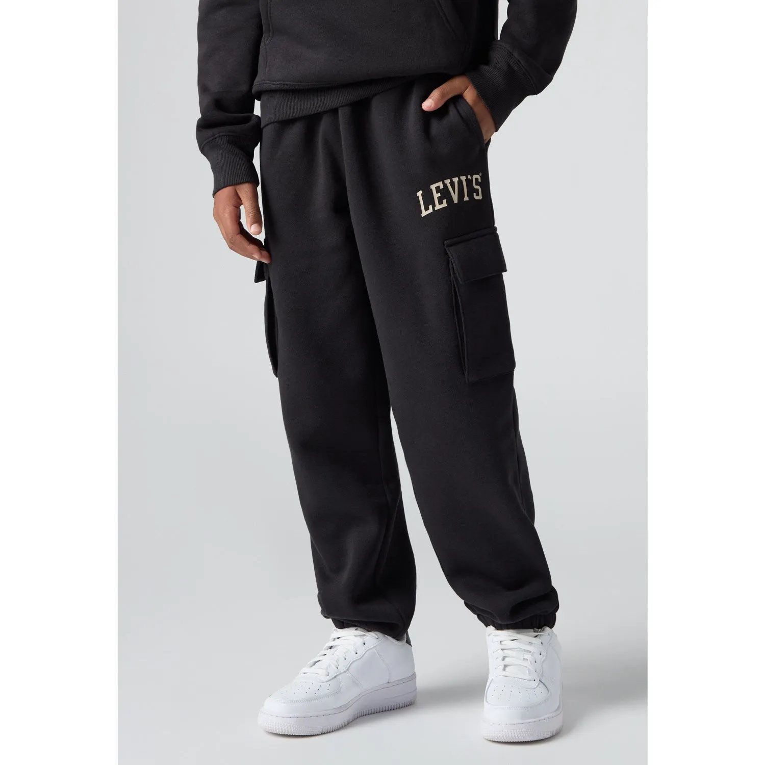 latex Levi's Jet Black Cargo Jogger