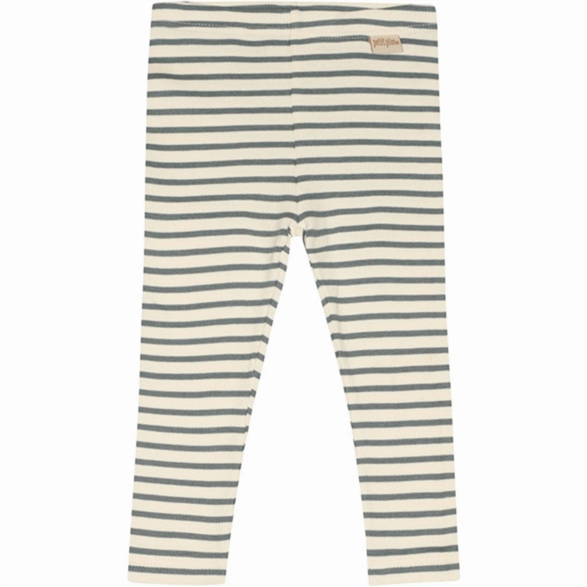 Urban Style Petit Piao Light Petrol/Offwhite Leggings Modal Striped