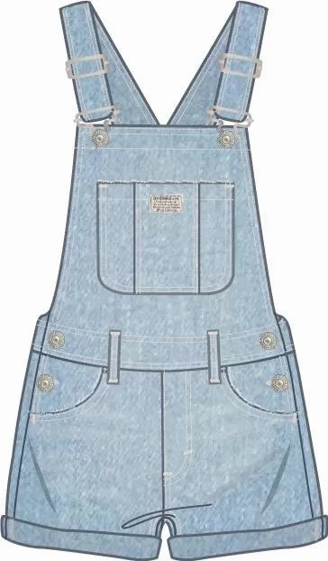 Premium Retro Levi's Classic Shortalls Clear Skies