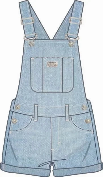 Bold Youth Levi's Classic Shortalls Clear Skies