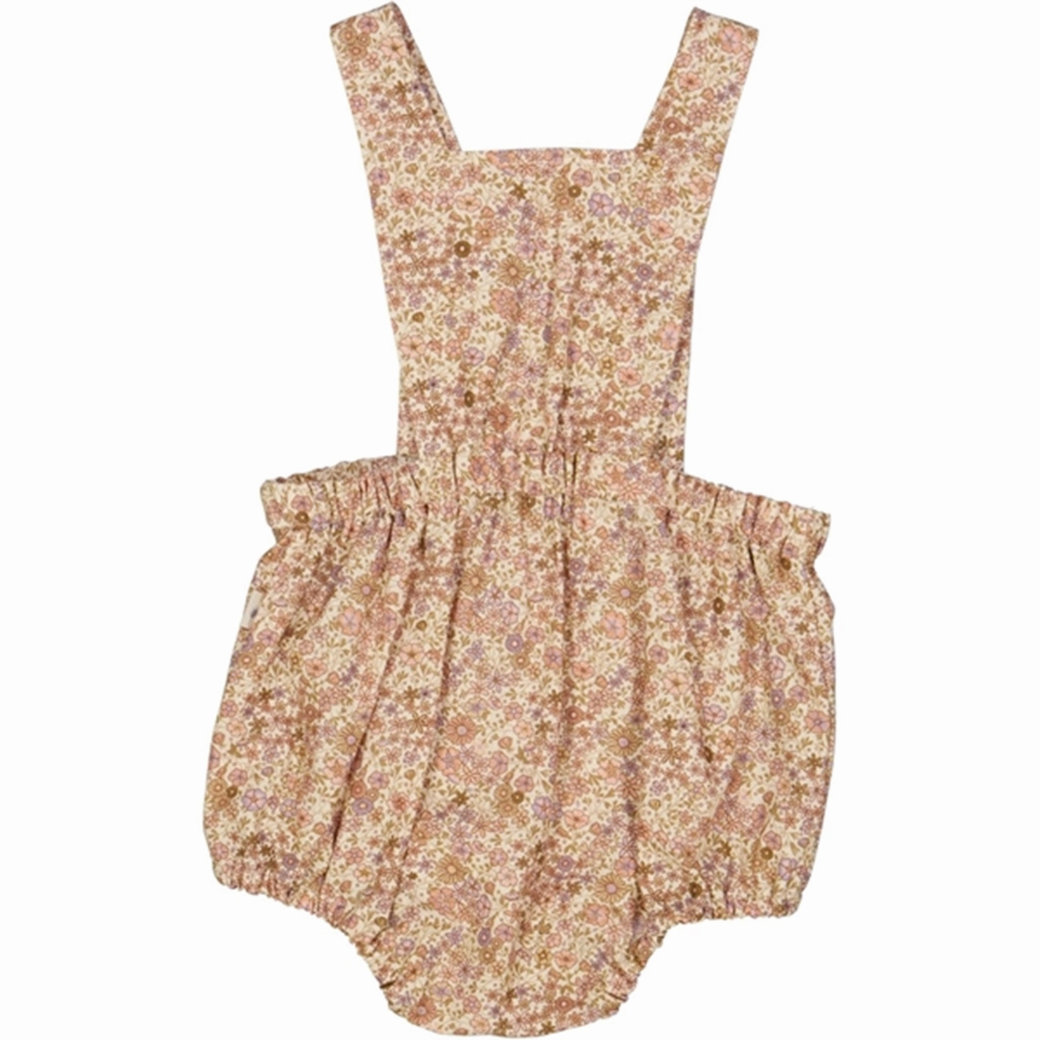 Wheat Clam Flowers Ofelia Romper Retro Fancy