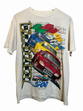 Outdoor Style Daytona 500 Mens White T Shirt (Size L)