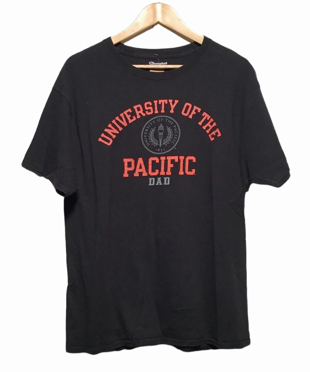 University Of The Pacific Dad Tee (Size L) Vibrant Colors Stylish Casual